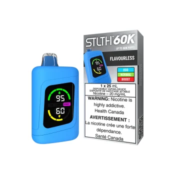 STLTH 60K DISPOSABLE - FLAVOURLESS (4PCS/CTN)