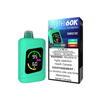 STLTH 60K DISPOSABLE - REFRESH SERIES SURGE ICE (4PCS/CTN)
