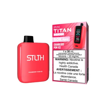 STLTH TITAN MAX DISPOSABLE - CRANBERRY POM ICE (4PCS/CTN)