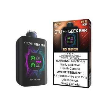 STLTH X GEEK BAR DISPOSABLE - RICH TOBACCO (4PCS/CTN)